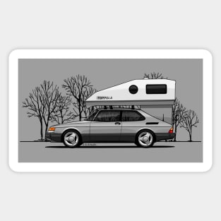 The amazing swedish camper! Sticker